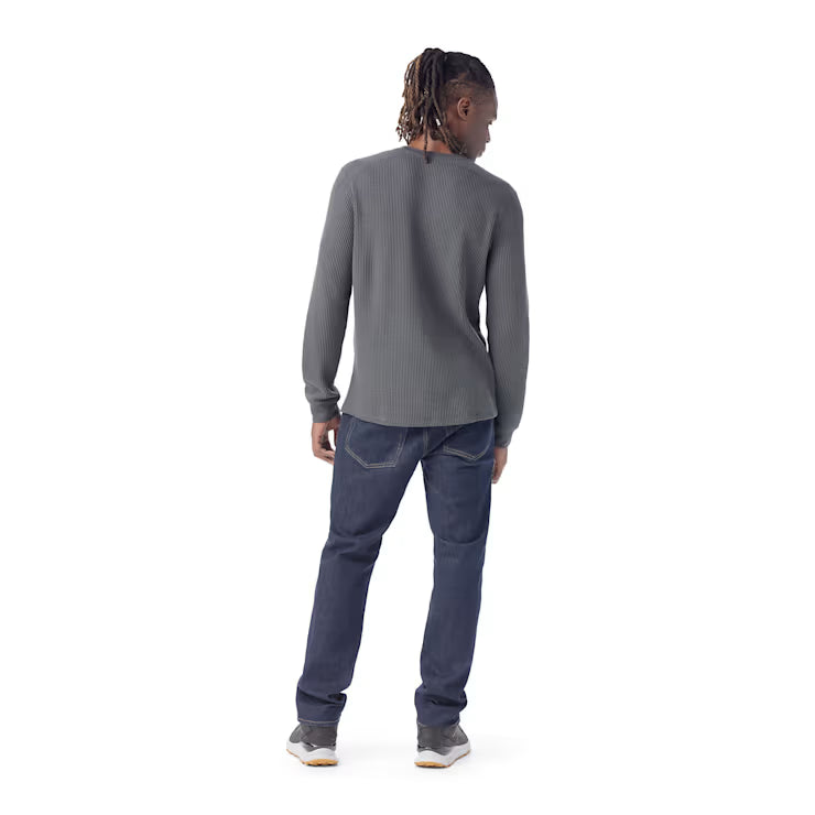 Smartwool Merino Men's Waffle Long Sleeve Henley - Image 3