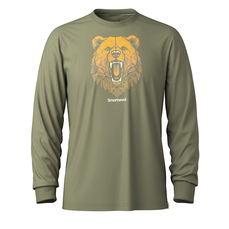 Smartwool Merino Geometric Bear Long Sleeve Graphic Tee - Image 2