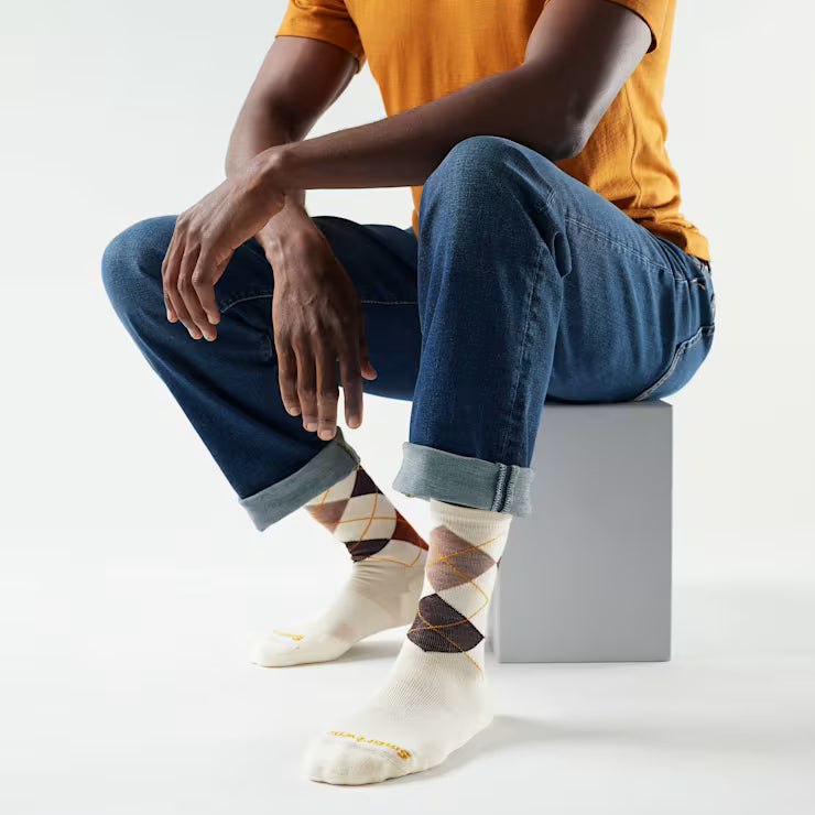 Smartwool Merino Everyday Diamond Jim Argyle Crew Socks - Image 2