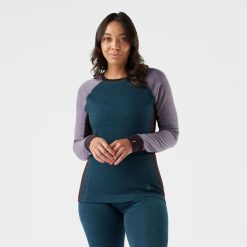 Smartwool Merino Women's Classic Thermal Merino Base Layer Colorblock Crew