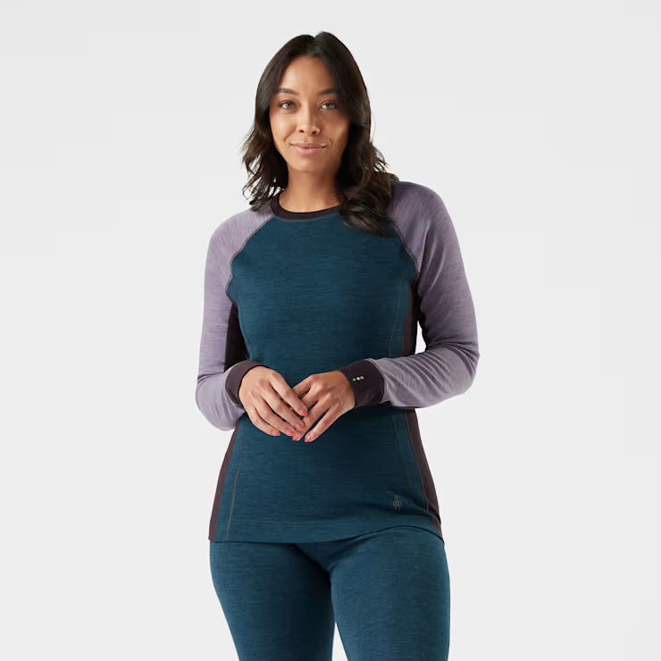 Smartwool Merino Women's Classic Thermal Merino Base Layer Colorblock Crew