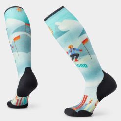 Smartwool Merino Women's Ski Snow Bunny Print Over The Calf Socks