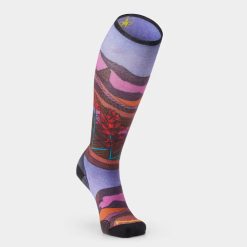 Alternative view of Smartwool Merino Women's Ski Floral Field Print Over The Calf Socks