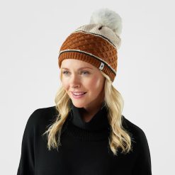 Smartwool Merino Cable Knit Colorblock Pom Beanie