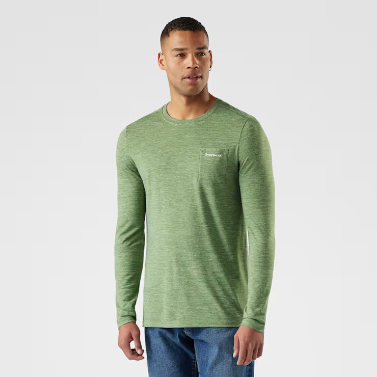 Smartwool Merino Men's Merino Hemp Blend Gear Up Long Sleeve Graphic Tee