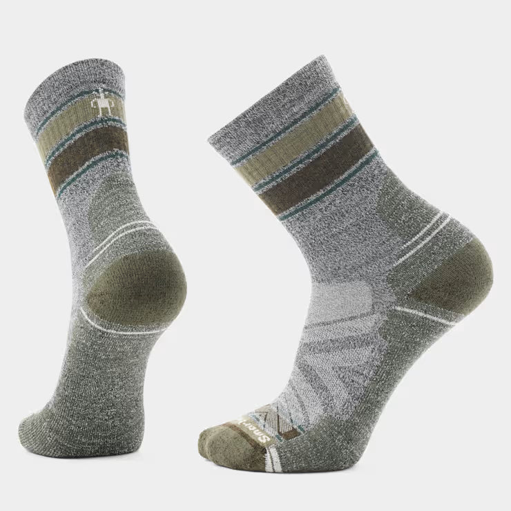 Smartwool Merino Hike Striped Mid Crew Socks