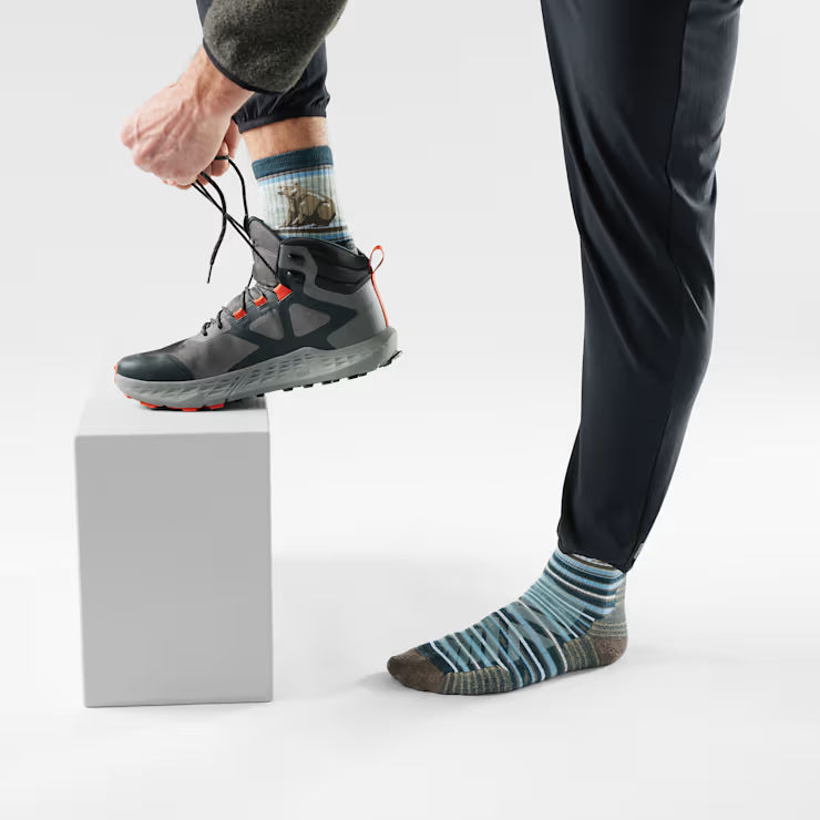 Smartwool Merino Hike Bear Stripe Mid Crew Socks - Image 2