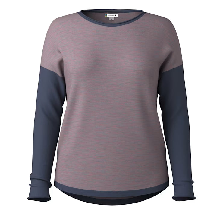 Smartwool Merino Women's Shadow Pine Colorblock Crew Sweater - Image 3