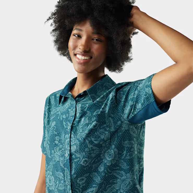 Smartwool Merino Women??s Everyday Short Sleeve Button Down - Image 2