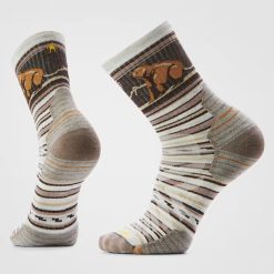 Smartwool Merino Hike Bear Stripe Mid Crew Socks