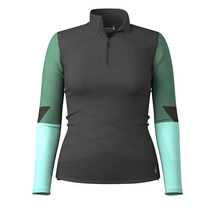 Smartwool Merino Women's Intraknit? Thermal Merino Base Layer Colorblock 1/4 Zip - Image 4