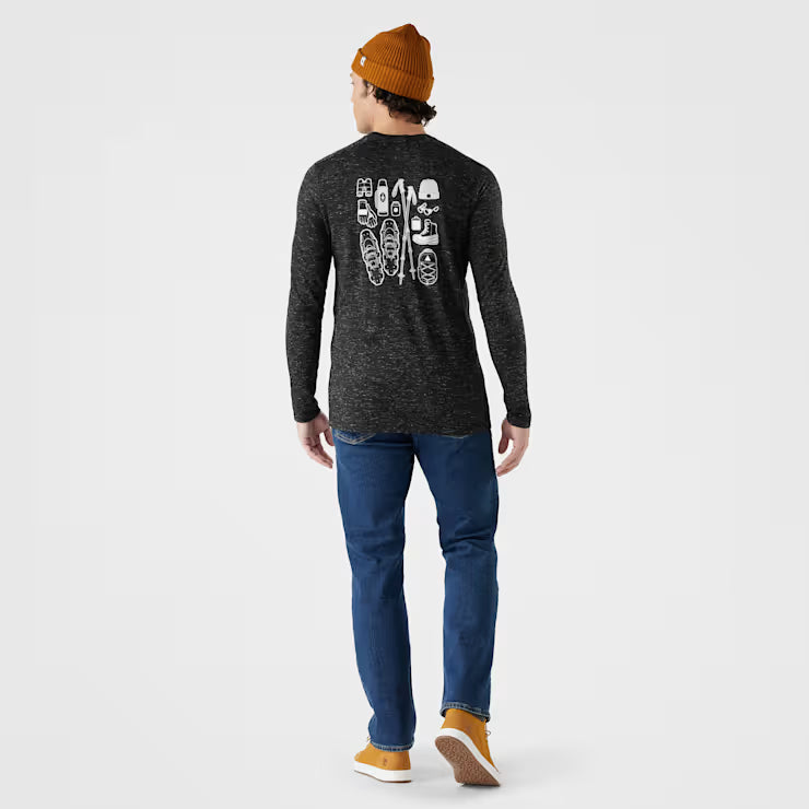 Smartwool Merino Men's Merino Hemp Blend Gear Up Long Sleeve Graphic Tee - Image 3
