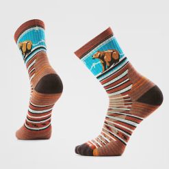 Smartwool Merino Hike Bear Stripe Mid Crew Socks