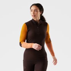 Smartwool Merino Women's Intraknit? Thermal Merino Base Layer Colorblock 1/4 Zip