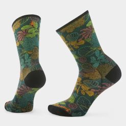Smartwool Merino Bike Aloha Forest Print Crew Socks