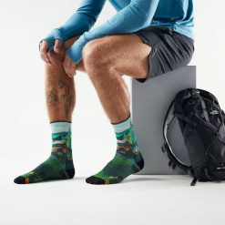 Alternative view of Smartwool Merino Hike Trail Trekker Print Crew Socks