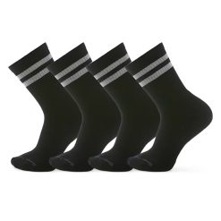 Smartwool Merino Everyday Athletic Striped Crew Socks 4-Pack