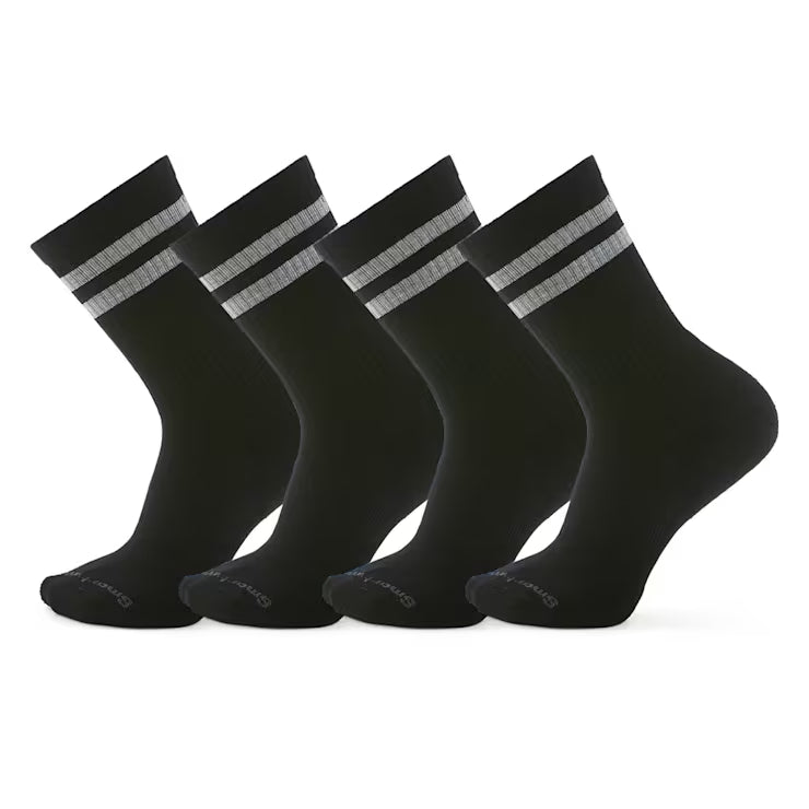 Smartwool Merino Everyday Athletic Striped Crew Socks 4-Pack