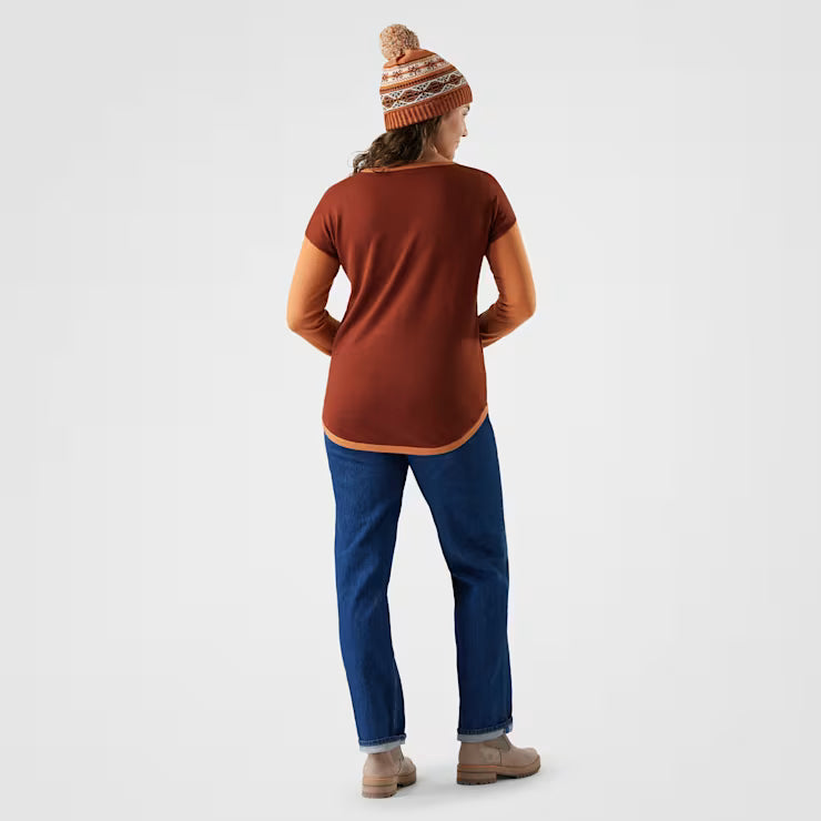 Smartwool Merino Women's Shadow Pine Colorblock Crew Sweater - Image 2