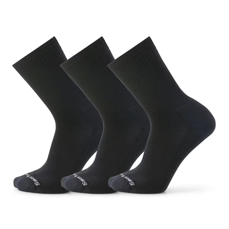 Smartwool Merino Everyday Solid Rib Crew Socks 3-Pack
