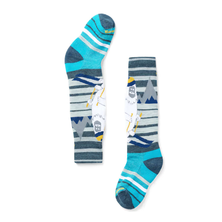 Smartwool Merino Kids' Wintersport Yeti Pattern Over The Calf Socks - Image 2