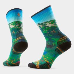 Smartwool Merino Women??s Hike Mountain Lake Print Crew Socks