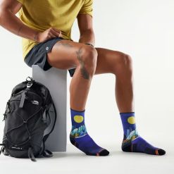 Alternative view of Smartwool Merino Hike Mountain Myth Print Crew Socks