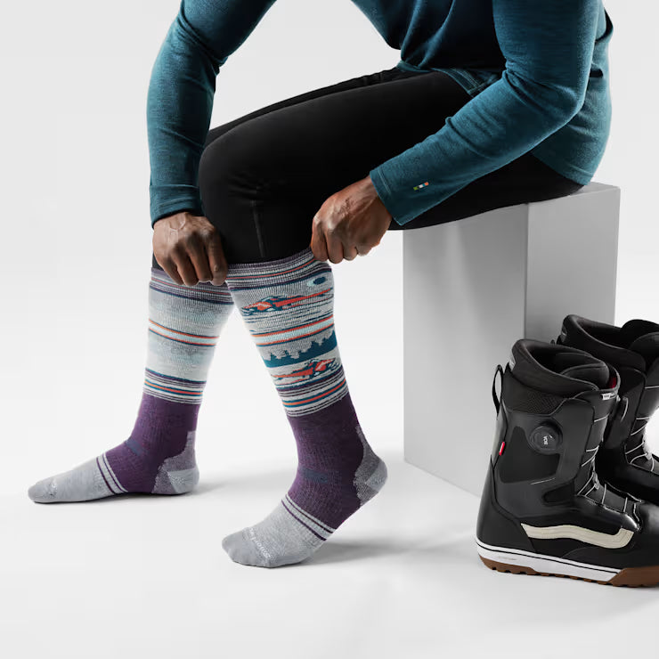 Smartwool Merino Snowboard Snowmobile Over The Calf Socks - Image 2
