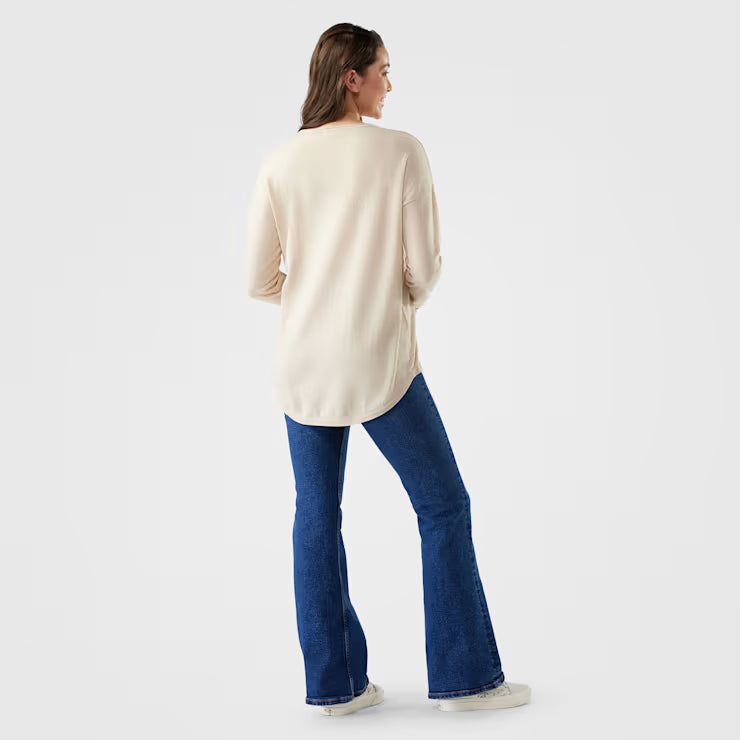 Smartwool Merino Women's Shadow Pine Colorblock Crew Sweater - Image 2