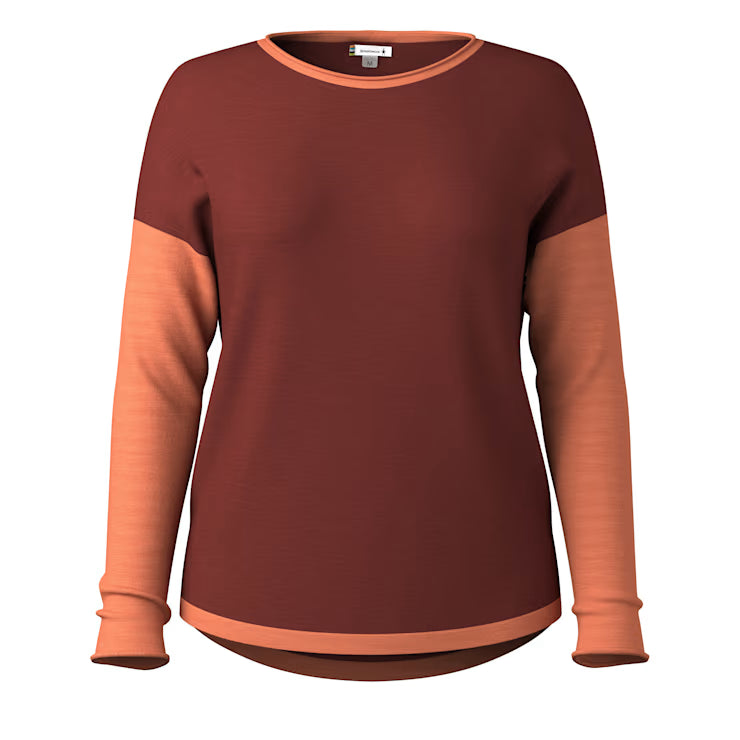 Smartwool Merino Women's Shadow Pine Colorblock Crew Sweater - Image 3