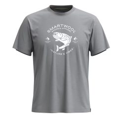 Alternative view of Smartwool Merino Trout Fishing Short Sleeve Graphic Tee