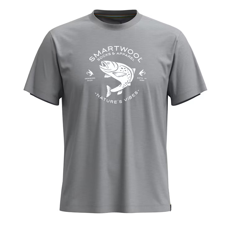 Smartwool Merino Trout Fishing Short Sleeve Graphic Tee - Image 2