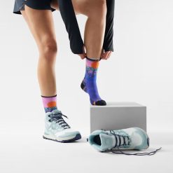 Alternative view of Smartwool Merino Women??s Hike Mountain Sunrise Print Crew Socks