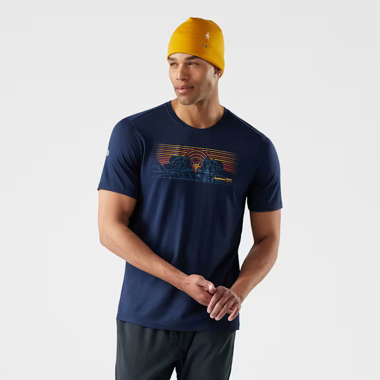Smartwool Merino Men's Mountain Sunrise Active Short Sleeve Graphic Tee