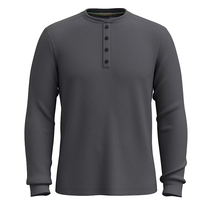 Smartwool Merino Men's Waffle Long Sleeve Henley - Image 2