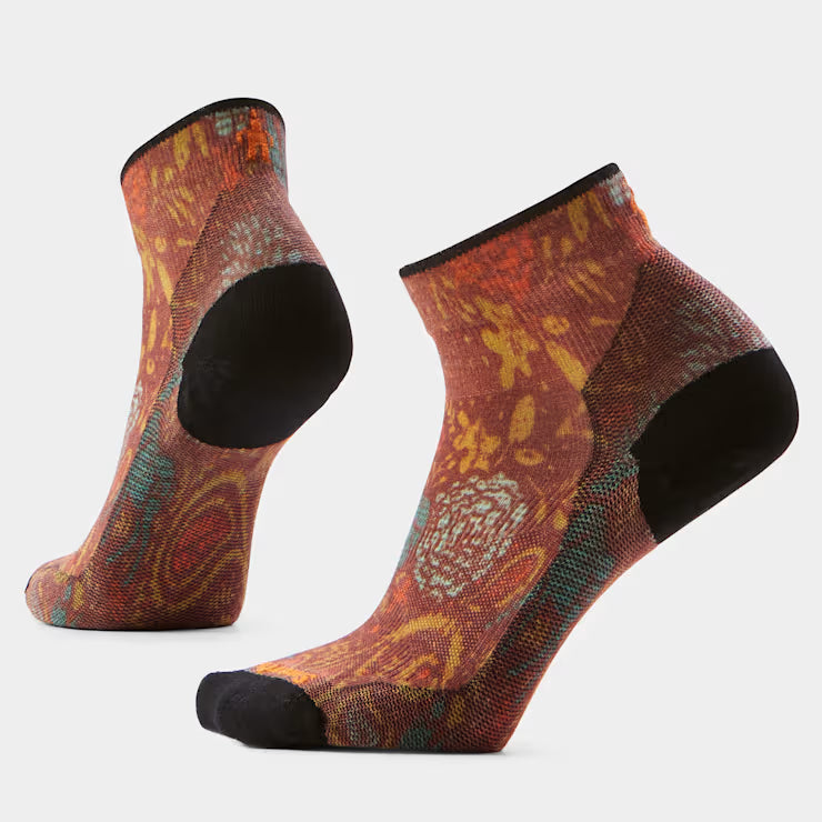 Smartwool Merino Women's Bike Paisley Print Ankle Socks