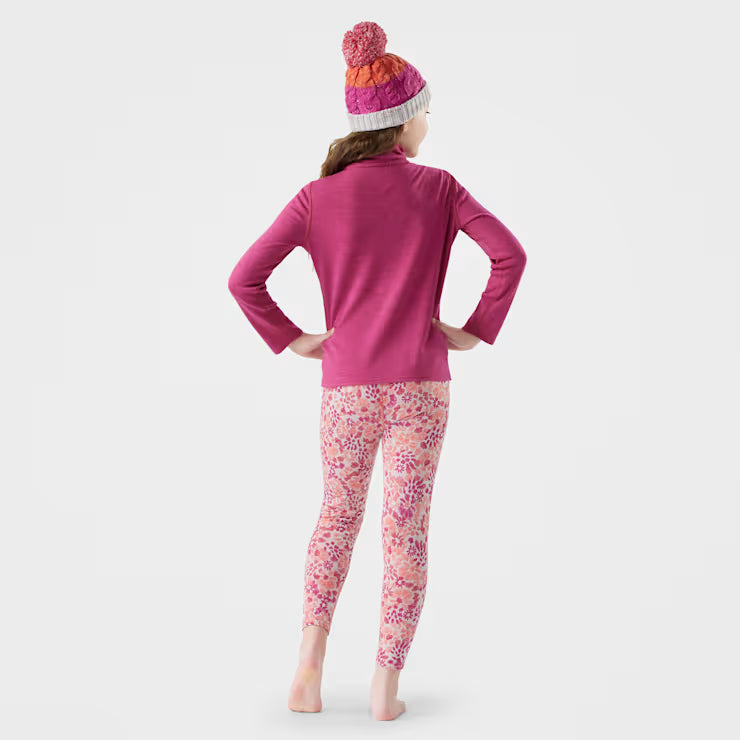 Smartwool Merino Kids' Classic Thermal Merino Base Layer 1/4 Zip - Image 2