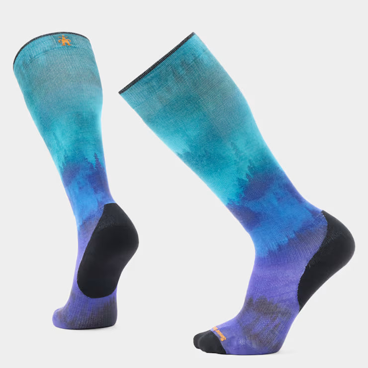 Smartwool Merino Ski Compression Print Over The Calf Socks