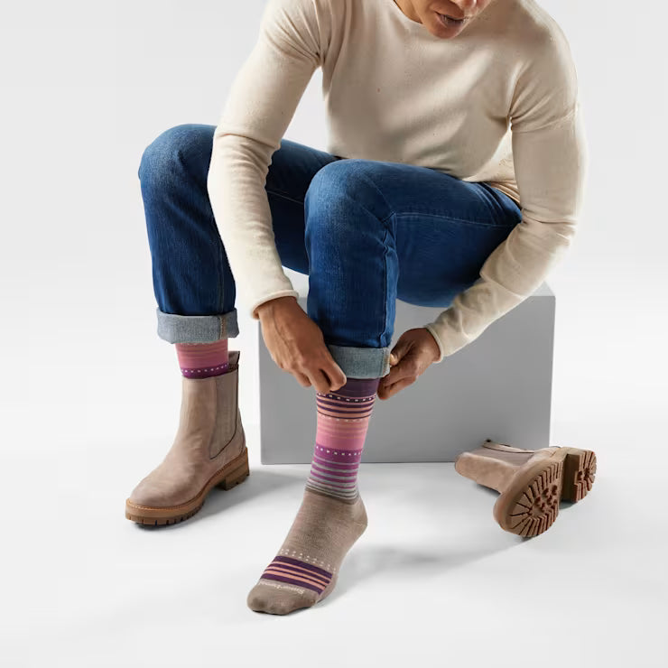 Smartwool Merino Women's Everyday Stitch Stripe Crew Socks - Image 2