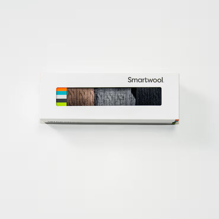 Smartwool Merino Everyday Cable Crew Socks Trio Gift Box - Image 2