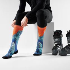 Alternative view of Smartwool Merino Ski Winter Haze Print OTC Socks