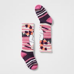 Smartwool Merino Kids' Wintersport Yeti Pattern Over The Calf Socks
