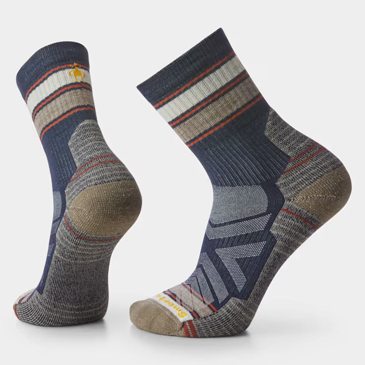 Smartwool Merino Hike Striped Mid Crew Socks