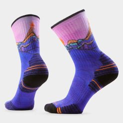 Smartwool Merino Women??s Hike Mountain Sunrise Print Crew Socks