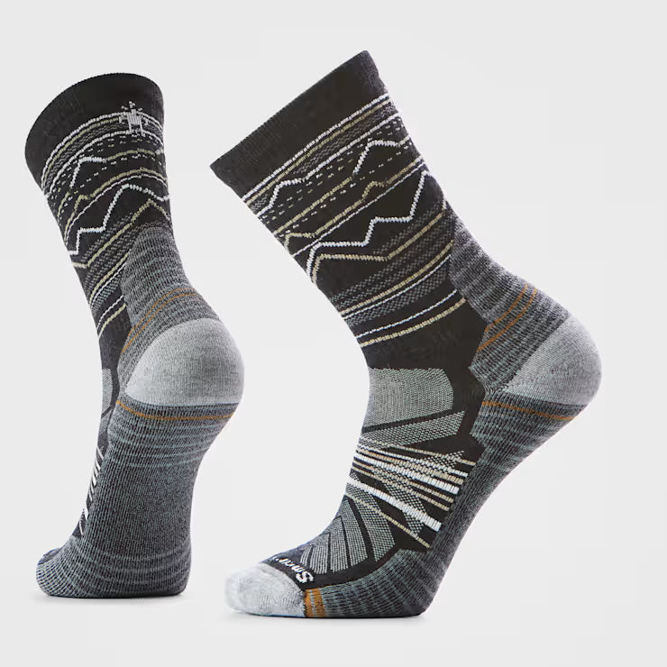 Smartwool Merino Hike Mountain Range Pattern Crew Socks