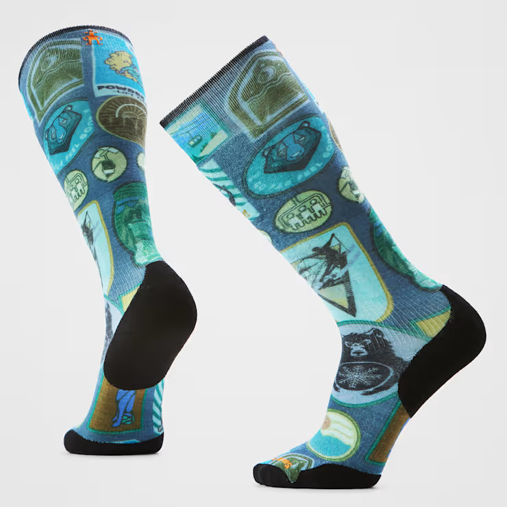 Smartwool Merino Ski Explorer Print Over The Calf Socks