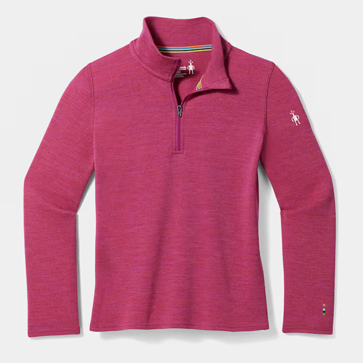 Smartwool Merino Kids' Classic Thermal Merino Base Layer 1/4 Zip - Image 3