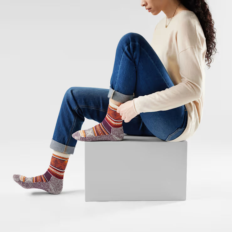 Smartwool Merino Everyday Cozy Fair Isle Sweater Crew Socks - Image 2