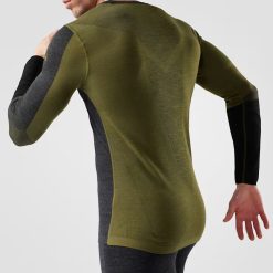 Alternative view of Smartwool Merino Men's Intraknit? Thermal Merino Base Layer Colorblock Crew