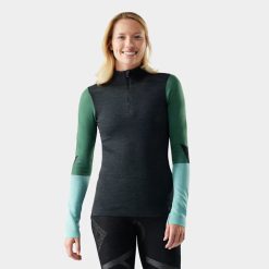 Smartwool Merino Women's Intraknit? Thermal Merino Base Layer Colorblock 1/4 Zip